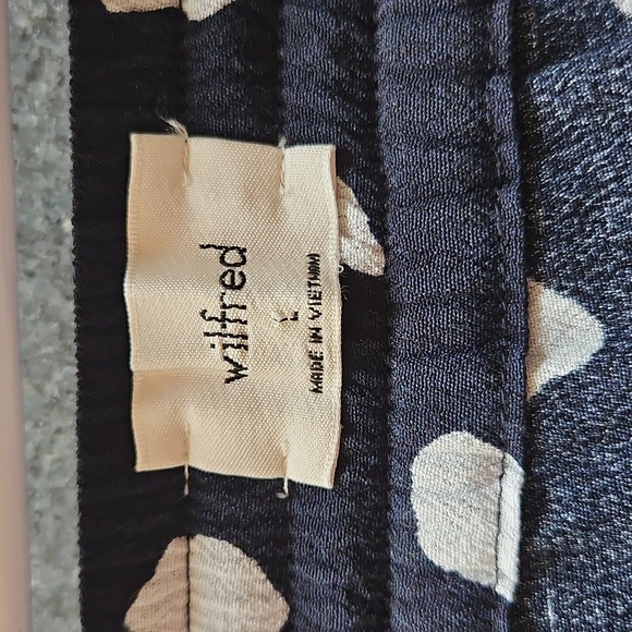 Wilfred Navy Blue Faun Wide Leg Cropped Pants L - Picture 7 of 15